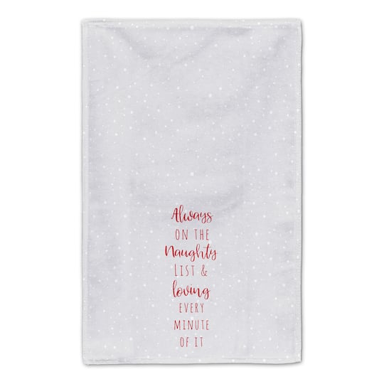 Always On Naughty List Tea Towels - Set of 2